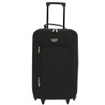 3-Piece Black Euro Carry-On Luggage Set
