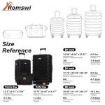 Romswi Lightweight Hardshell Luggage Set with Duffel