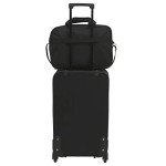 3-Piece Black Euro Carry-On Luggage Set