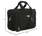 3-Piece Black Euro Carry-On Luggage Set