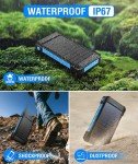 2025 Solar Power Bank 30000mAh Portable Charger