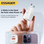 Essager 20W Fast Charge USB-C Charger for Phones