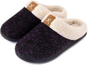 Women's Fuzzy Memory Foam Slippers for Relaxation