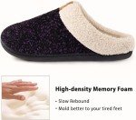 Women's Fuzzy Memory Foam Slippers for Relaxation