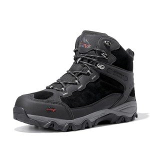 Men's Waterproof Lightweight Hiking Boots - Black