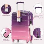 Colorful 3-Piece Spinner Luggage Set with USB Port