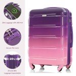 Colorful 3-Piece Spinner Luggage Set with USB Port