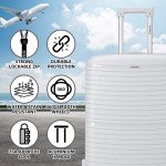 Lightweight Hard Shell 4-Wheel Suitcase Set