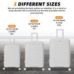 Lightweight Hard Shell 4-Wheel Suitcase Set