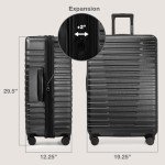 Durable 30-Inch Hardside Travel Suitcase with Wheels