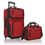 Lightweight 20" Rolling Carry-On Suitcase - Red