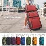 Lightweight 20" Rolling Carry-On Suitcase - Red