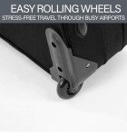 Lightweight Black & Navy Cabin Trolley Suitcase