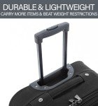 Lightweight Black & Navy Cabin Trolley Suitcase