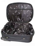 Lightweight Black & Navy Cabin Trolley Suitcase