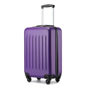 Kono 20-Inch Lightweight Carry-On Suitcase (Purple)