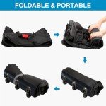 120L Foldable Rolling Duffel Bag - Lightweight & Spacious