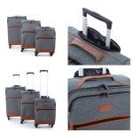 JCB Lightweight Cabin Suitcase with Spinner Wheels