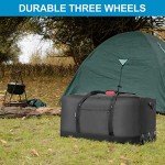 120L Foldable Rolling Duffel Bag - Lightweight & Spacious