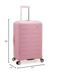 Expandable Pink Hardshell Spinner Luggage - 26