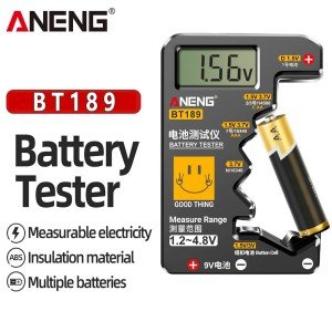 Universal LCD Battery Tester for All Battery Types