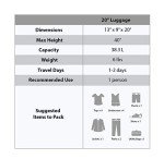 Purple Expandable 20" Hardside Spinner Luggage