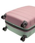 Rockland Melbourne Mint Expandable Spinner Luggage Set