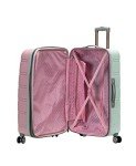 Rockland Melbourne Mint Expandable Spinner Luggage Set