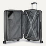 3-Piece Black Luggage Set with Carry-On