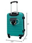 Teal Wrangler Smart Luggage Cup Holder Set