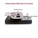 USB Type-C Power Bank Charger Case for DIY
