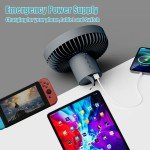 Rechargeable 10000mAh Camping Fan with LED Light