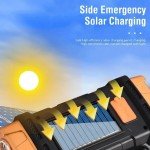 Powerful Waterproof LED Flashlight with Solar Charge