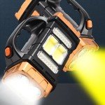 Powerful Waterproof LED Flashlight with Solar Charge