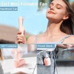 Compact USB Rechargeable Folding Handheld Fan