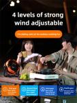 Portable Camping Fan Light with Power Bank
