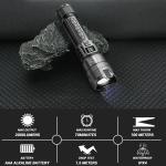 2000LM USB Rechargeable Tactical Flashlight for Outdoors