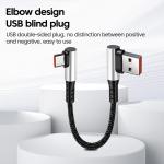 Fast Charging 90° USB A to C Cable