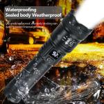 2000LM Tactical LED Flashlight with USB Charging