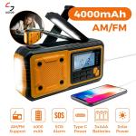 Portable Emergency Solar Radio with Flashlight Charger
