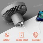 Rechargeable 10000mAh Camping Fan with Power Bank