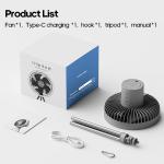 Rechargeable 10000mAh Camping Fan with Power Bank