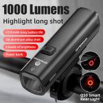 1000 Lumen USB Rechargeable Bike Headlight