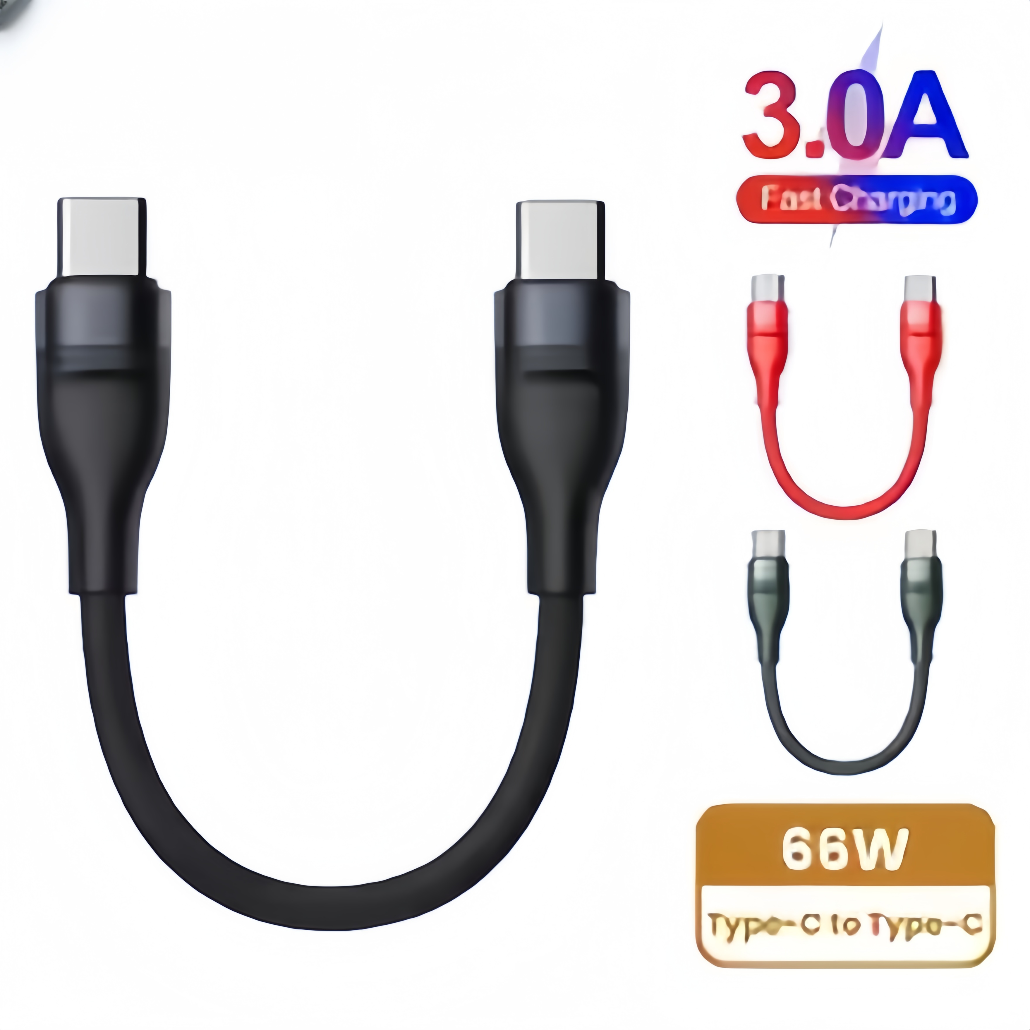 66W Fast Charging Type C Cable - 0.25M