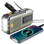 Emergency Weather Radio with Hand Crank and Solar
