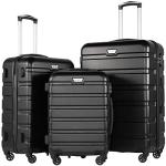 Coolife 3 Piece Lightweight Hardshell Luggage Set