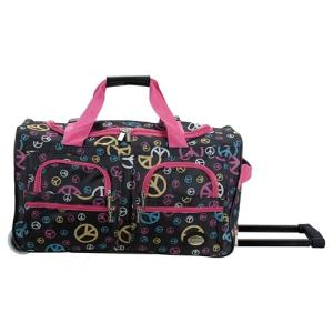 Rockland 22" Peace Rolling Duffel Bag