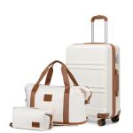 KONO 3-Piece Hard Shell Travel Luggage Set