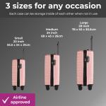 3-Piece Expandable Hard Shell Luggage Set