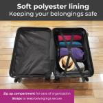 3-Piece Expandable Hard Shell Luggage Set